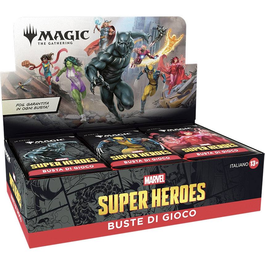 *PREORDER* - BOX PLAY BOOSTER - MARVEL SUPER HEROES (30 BUSTE) - ITA