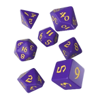 Set Dadi Classici Runici - Viola, Giallo