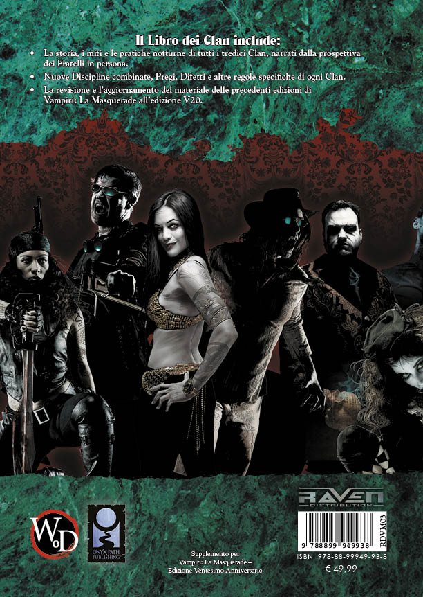 Vampiri La Masquerade 20° Anniversario - Il Libro dei Clan