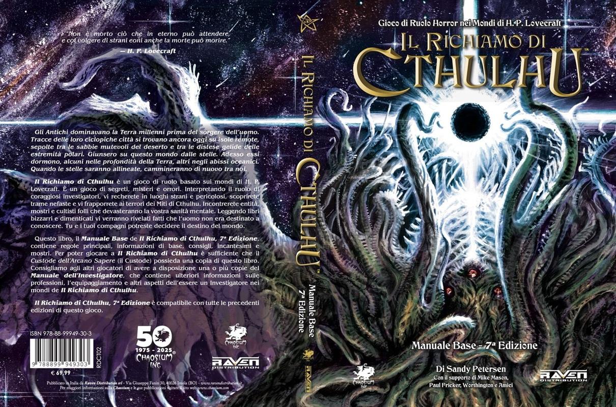 Il Richiamo di Cthulhu - Manuale Base 7a Edizione Italiana Edizione Speciale 50° Chaosium