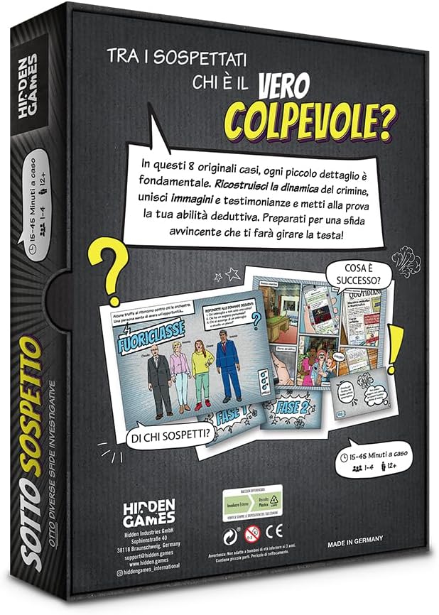 Hidden Games - Sotto Sospetto: Otto Diverse Sfide Investigative